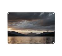 WXZYFP Loch Lomond Metal decorative painting 12 * 8 inches suitable for bars, cafes, industrial style restaurants and other places