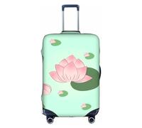 WXZYFP Lotus flowers waiting to bloom The protective cover for the suitcase with a double-sided unique print helps you avoid taking the wrong suitcase during travel.