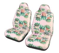 WXZYFP Lovely Succulent Plants Car seat Covers (Two in a Pack), Suitable for Most Seats. Such as: Cars, SUVs, Trucks, Vans, etc.