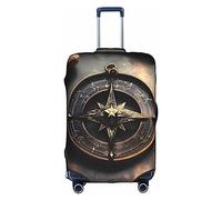 WXZYFP Magical Design Norse Runes Compass The protective cover for the suitcase with a double-sided unique print helps you avoid taking the wrong suitcase during travel., White, Large