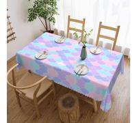 WXZYFP Mermaid Tattoo Long Printed Tablecloth, Suitable for Christmas, Halloween and Other Family Gatherings to Decorate Your Desktop.