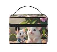 WXZYFP Mother and child rats Multifunctional portable cosmetic bag with internal and external layered design, easy to organize various supplies.