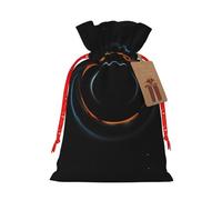 WXZYFP Mysterious Cosmic Black Holes Linen drawstring gift bag, Christmas, birthday, party gift packaging, easy to wash