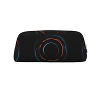 WXZYFP Mysterious Cosmic Black Holes The pencil case is made of cross-grain leather (PVC), 100% polyester lining, and full-screen printing