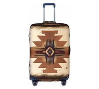 WXZYFP Native American Patterns The protective cover for the suitcase with a double-sided unique print helps you avoid taking the wrong suitcase during travel., White, Large