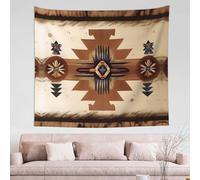 WXZYFP Native American Patterns Wall decoration tapestry 60x51in (horizontal), with various patterns and colors, soft texture and durability