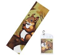 WXZYFP Nut-Eating Squirrel Cool Sports Towel 12x40in, Suitable for Fitness, Yoga, and a Wide Range of uses