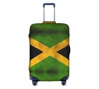 WXZYFP Old Jamaican Flag The protective cover for the suitcase with a double-sided unique print helps you avoid taking the wrong suitcase during travel., White, Large