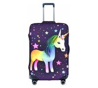 WXZYFP One-horse star The protective cover for the suitcase with a double-sided unique print helps you avoid taking the wrong suitcase during travel., White, Large