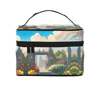 WXZYFP Outside the Castle Gate Travel cosmetic bag, essential for outdoor travel enthusiasts, has a simple internal structure.