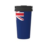 WXZYFP Portable cold coffee cup Flag of the Turks and Caicos Islands, 304 stainless steel, easy to carry, one-touch opening of the cup lid, convenient for drinking。