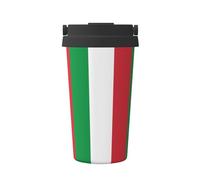 WXZYFP Portable cold coffee cup Italian flag, 304 stainless steel, easy to carry, one-touch opening of the cup lid, convenient for drinking。