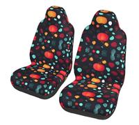 WXZYFP Pumpkin Flowers Car seat Covers (Two in a Pack), Suitable for Most Seats. Such as: Cars, SUVs, Trucks, Vans, etc.
