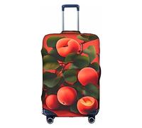 WXZYFP Red Apricot The protective cover for the suitcase with a double-sided unique print helps you avoid taking the wrong suitcase during travel., White, Large