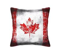 WXZYFP Retro Canada Flag Double-Sided Printing, Universal Pillowcase for All Seasons, 16 * 16in100% Polyester