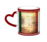 WXZYFP Retro Irish flag Red It is a color-changing mug, black for cold and white for hot, and more durable after hand washing.pajamas for women short sleeve,pajama tops for women short sleeve,