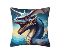 WXZYFP Roaring Dragon Double-Sided Printing, Universal Pillowcase for All Seasons, 16 * 16in100% Polyester