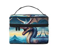 WXZYFP Roaring Dragon Travel cosmetic bag, essential for outdoor travel enthusiasts, has a simple internal structure.