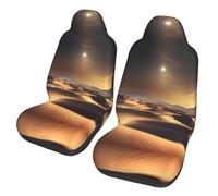 WXZYFP Sahara Desert Car seat Covers (Two in a Pack), Suitable for Most Seats. Such as: Cars, SUVs, Trucks, Vans, etc.