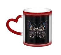 WXZYFP Science Butterfly Red It is a color-changing mug, black for cold and white for hot, and more durable after hand washing.pajamas for women short sleeve,pajama tops for women short sleeve,