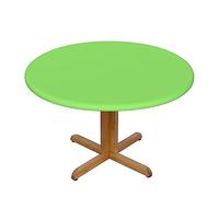 WXZYFP Solid Color Light Green A Variety of Round Table Covers, Made of 100% Polyester, can Protect The Tabletop.