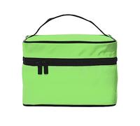 WXZYFP Solid color light green Travel cosmetic bag, essential for outdoor travel enthusiasts, has a simple internal structure., Black, One Size