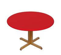 WXZYFP Solid Color red A Variety of Round Table Covers, Made of 100% Polyester, can Protect The Tabletop.