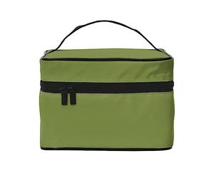 WXZYFP Solid dark green Travel cosmetic bag, essential for outdoor travel enthusiasts, has a simple internal structure.