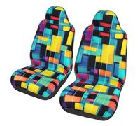 WXZYFP Square Geometry Diagram Car seat Covers (Two in a Pack), Suitable for Most Seats. Such as: Cars, SUVs, Trucks, Vans, etc.