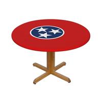 WXZYFP Tennessee State Flag A Variety of Round Table Covers, Made of 100% Polyester, can Protect The Tabletop.