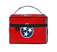 WXZYFP Tennessee State Flag Travel cosmetic bag, essential for outdoor travel enthusiasts, has a simple internal structure.
