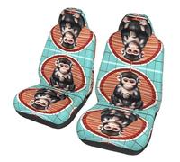 WXZYFP The Silent Monkey Car seat Covers (Two in a Pack), Suitable for Most Seats. Such as: Cars, SUVs, Trucks, Vans, etc.