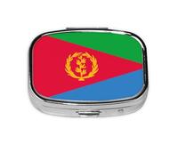 WXZYFP The square mini medicine box is suitable for putting in pockets or wallets. It is easy to open and practical.Eritrean flag