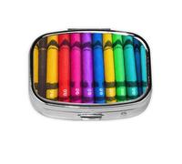 WXZYFP The square mini medicine box is suitable for putting in pockets or wallets. It is easy to open and practical.colored crayons