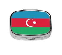 WXZYFP The square mini medicine box is suitable for putting in pockets or wallets. It is easy to open and practical.Flag of Azerbaijan