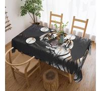WXZYFP Tiger at Rest Long Printed Tablecloth, Suitable for Christmas, Halloween and Other Family Gatherings to Decorate Your Desktop.