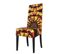 WXZYFP Turning The Flame Removable Dining Chair Cover, Stretch Material, Quick Recovery Stretch Material, Rich Colors,
