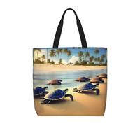 WXZYFP turtles on the beach It is a convenient one-shoulder bag, suitable for shopping, traveling, and daily life needs.