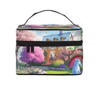 WXZYFP Unicorn Fairy Tale Multifunctional portable cosmetic bag with internal and external layered design, easy to organize various supplies.