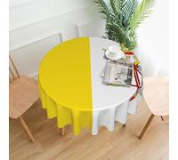 WXZYFP Vatican flagSingle-Sided Printed Round Tablecloth, Suitable for Different Occasions and Washable