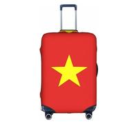 WXZYFP Vietnamese flag The protective cover for the suitcase with a double-sided unique print helps you avoid taking the wrong suitcase during travel., White, Large