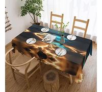 WXZYFP View Under The Moon Square lace Print Tablecloth 54x72in, Polyester