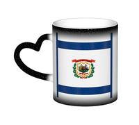 WXZYFP West Virginia Flag Black It is a color-changing mug, black for cold and white for hot, and more durable after hand washing.pajamas for women short sleeve,pajama tops for women short sleeve,
