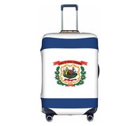 WXZYFP West Virginia Flag The protective cover for the suitcase with a double-sided unique print helps you avoid taking the wrong suitcase during travel., White, Large