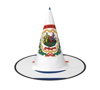WXZYFP West Virginia Flag This is a foldable and portable Halloween hat.