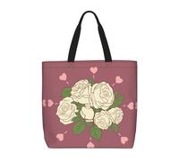 WXZYFP White Rose of Love It is a convenient one-shoulder bag, suitable for shopping, traveling, and daily life needs.