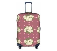WXZYFP White Rose of Love The protective cover for the suitcase with a double-sided unique print helps you avoid taking the wrong suitcase during travel., White, Large