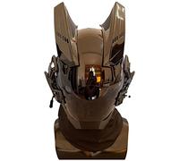 WY Groceries Cyberpunk Cosplay Mask, Lightsaber, 7 Colors LED Glasses, Black Mask, Cosplay Costume, School Festival, Cultural Festival, Warrior of the Future Mask (Mask