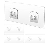 WY LIGHTING LEVEL 4 Pack Shower Caddy Adhesive Replacement, Strong Adhesive Sticker Hooks for Corner Shower Caddy Bathroom Shelf Basket Soap Dish Hanging Hooks Kitchen Accessories No Drilling