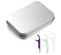 WY LIGHTING LEVEL Dental Floss Portable Case Convenient Floss Picks Dispenser Refillable Toothpick Container Travel Floss Picks Box for Man Woman Home Hotels Dinners Appointments Beach Dates